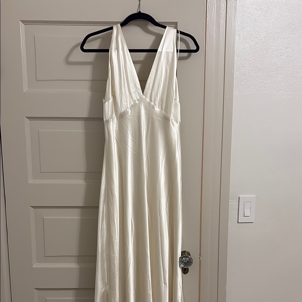 Reformation Cream Maxi Dress